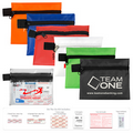 14 Piece On the Go First Aid Kit in Polyester Zipper Pouch with Triple Antibiotic Ointment